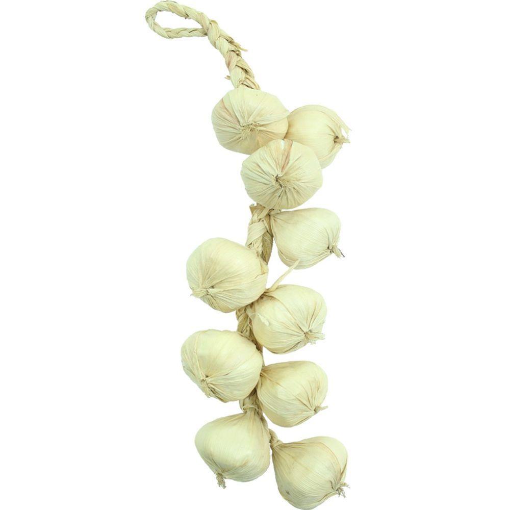 Kit 3 Tranças De Alho Artificial Decoração Artesanal 42cm - 1