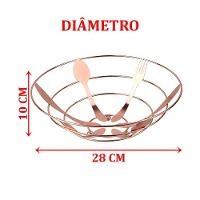 Kit Decoração Legumes Artificial Isopor E Cesta Redonda Rose - 5