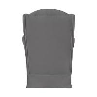 Poltrona Amamentação Cadeira Reforçada Balanço Lile Suede cinza - 5