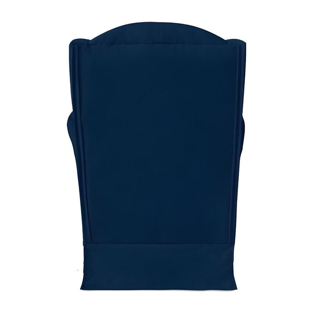 Poltrona Amamentação Cadeira Reforçada Balanço Lile Suede azul Marinho - 5