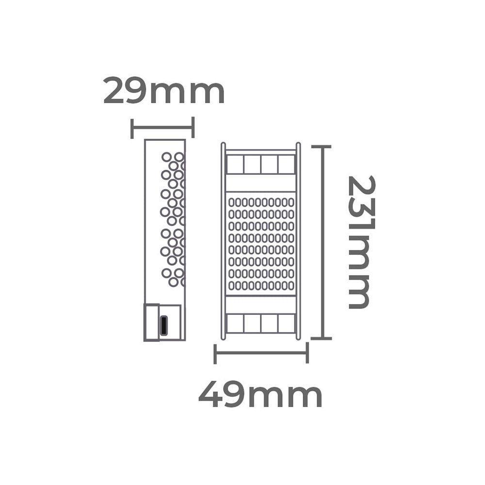 Fonte De Alimentação Chaveada Nordecor Dimerizável 24v 4,17a / 100w 127v Unica 7194 - 2