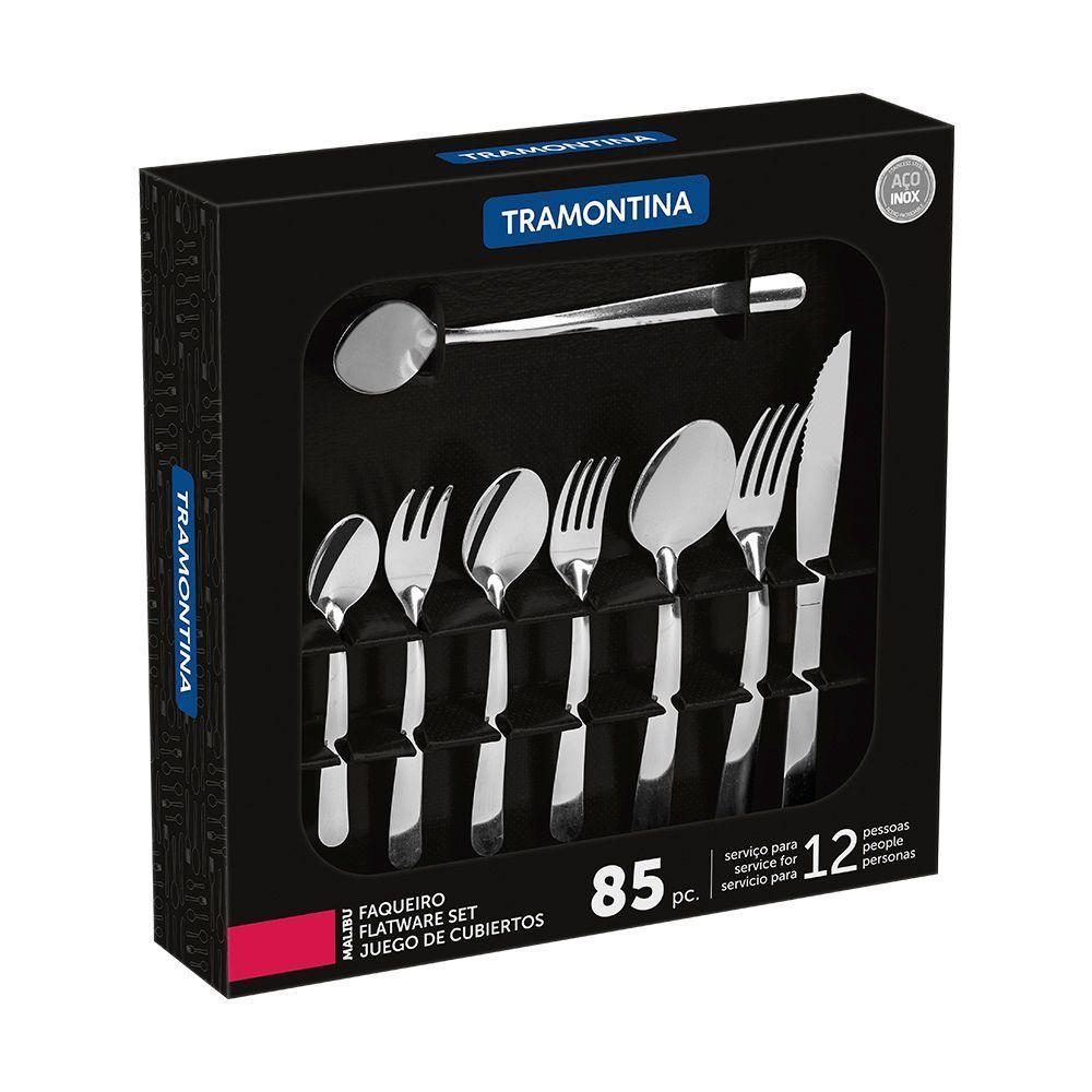 Jogo De Talheres 85 Peças Tramontina Malibu 23798042 Inox Inox 23798042 - 3