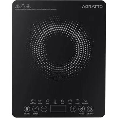 Cooktop de Indução Vitrocerâmico Portátil Agratto ACKI01-01 1 Boca Preto 110V