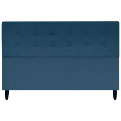 Cabeceira Cama Ivy King Ivy 195 Cm Suede Azul-marinho, Suede