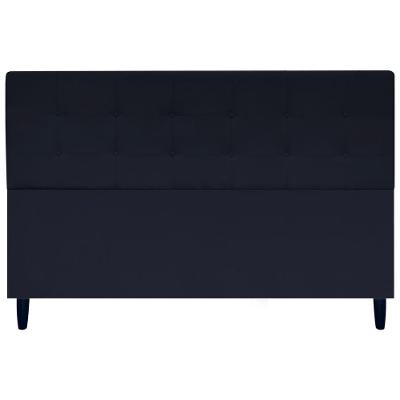 Cabeceira Cama Ivy King Ivy 195 Cm Suede Preto, Suede