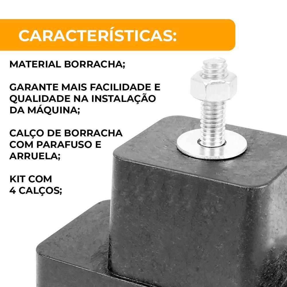 Calço De Borracha Grande Base Split Podium 01 Unidade - 2