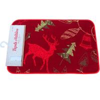 Tapete Capacho Porta Enfeite Rena Vermelho Decoração 39x59cm - 3