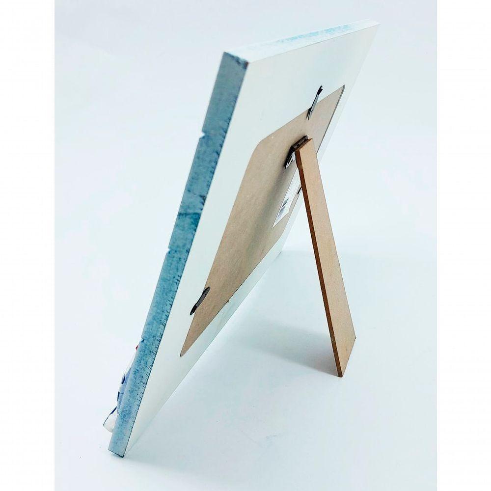 Porta Retrato Náutico Marítimo Retangular Em Madeira 7x5 - 3