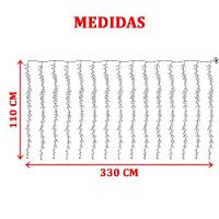 Cortina De Pisca Leds Luz Amarelo Com Fio Folhas Jardim 220v - 2