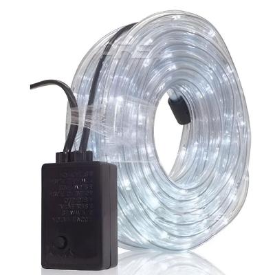 Mangueira De Pisca Led Luzes Fria 8 Funções Amarelo 10m 220v