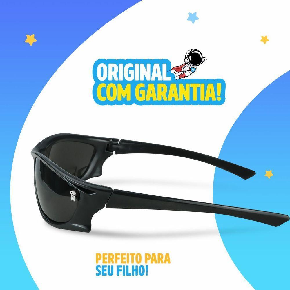 Oculos Sol Infantil Esportivo Proteção Uv Criança Menino + Case Criança Acetato Praia Social Casual - 3