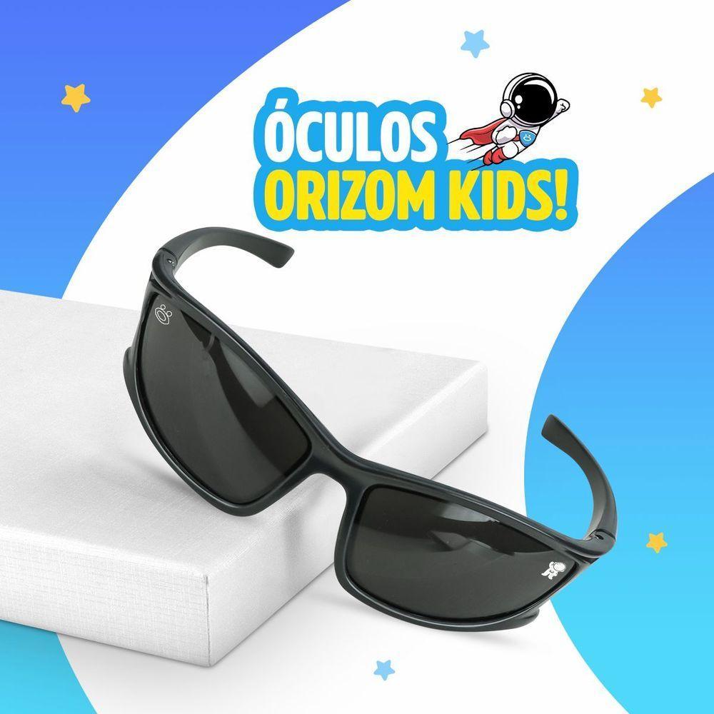 Oculos Sol Infantil Esportivo Proteção Uv Criança Menino + Case Criança Acetato Praia Social Casual - 4