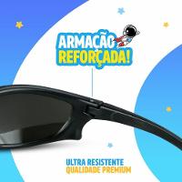 Oculos Sol Infantil Esportivo Proteção Uv Criança Menino + Case Criança Acetato Praia Social Casual - 2