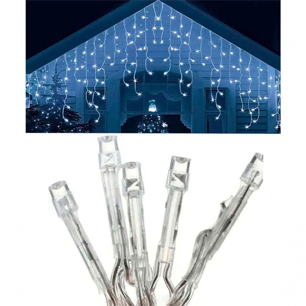 Pisca Cascata Azul 288 Lâmpadas Leds 8 Funções 4 Metros 220v - 1