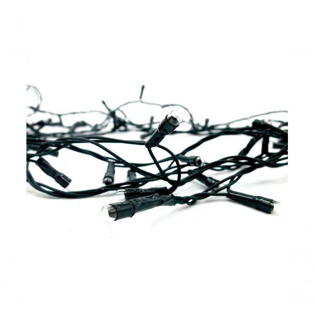 Cordão Pisca 100 Micro-lâmpadas Leds Branco Quente De 3,6m - 2