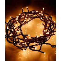 Cordão Pisca 100 Micro-lâmpadas Leds Branco Quente De 3,6m - 5