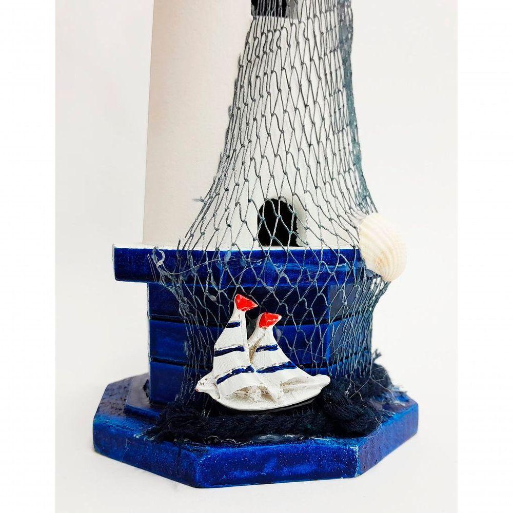 Farol Enfeite Decorativo Náutico Multicor Marítimo A 30 Cm - 3