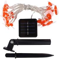 Cordão Leds Solar Lâmpadas Luzes Estilo Abelhas Brancas 5m - 5