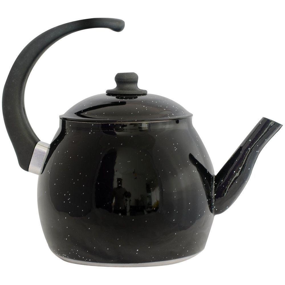 Kit Chaleira E Bule Gulê Em Alumínio 2 Peças Preta - 2