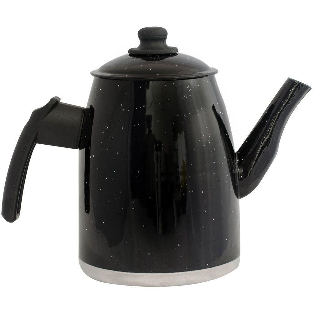 Bule Preto Resistente Gulê Em Alumínio 1,85 Litros - 1