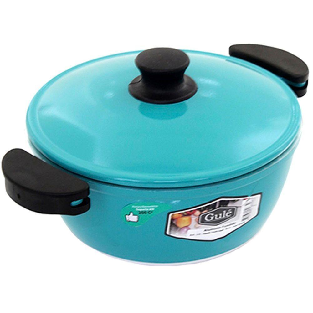 Kit Panelas Gulê Alumínio 900ml 1,45l 1,75l 3 Peças Turquesa - 4