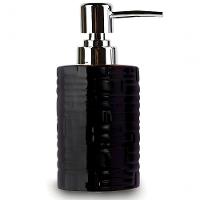 Porta Saboneteira Liquida Modelagem De Cerâmica Lavabo Preto - 3