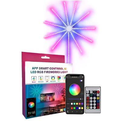 Lâmpada De Fogo De Artificio Led Luz Festa Usb Controle 2m