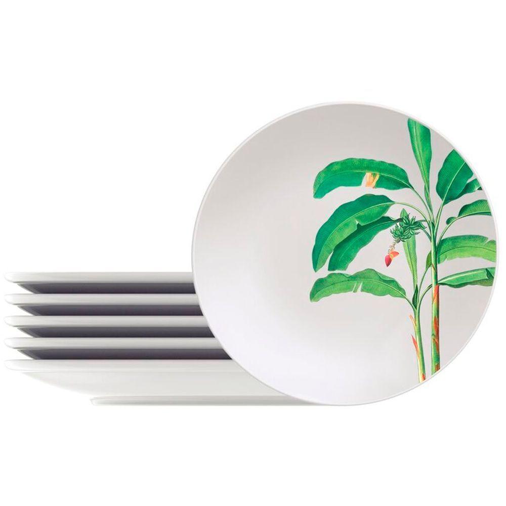 Jogo Pratos Sobremesa Lanche 8 Pessoas 8pçs Graziela 19cm - 4