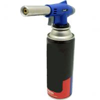 Kit Refil Gás De 400ml E Isqueiro Maçarico Culinário Azul - 1