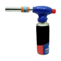 Kit Refil Gás De 400ml E Isqueiro Maçarico Culinário Azul - 3