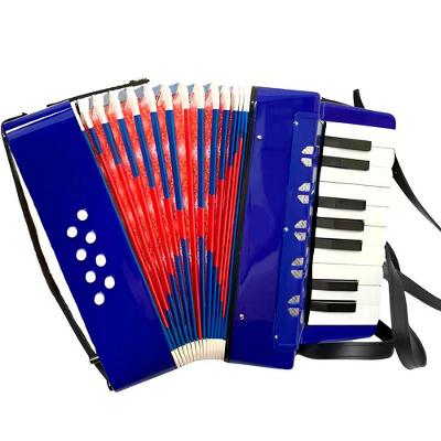 Acordeon Sanfona Instrumento Infantil Azul Semi Profissional
