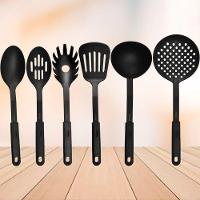 Conjunto Utensílios Cozinha Nylon Black Elegante Luxo 6peças - 5