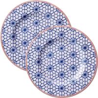 Jogo Pratos Sobremesa Lanche 8 Pessoas 8pçs Abstratta 21cm - 1