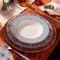 Jogo Pratos Sobremesa Lanche 8 Pessoas 8pçs Abstratta 21cm - 5