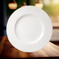 Jogo Pratos Sobremesa Lanche 6 Pessoas 6pçs Aba Larga 21cm - 4