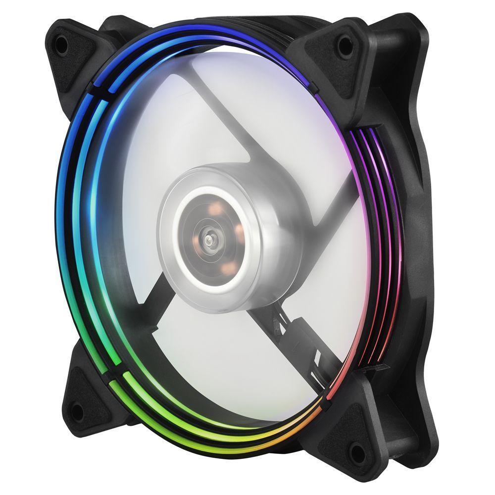 Cooler Gamer Evus F-12rgb Fan 12cm Com Led Rgb - 1