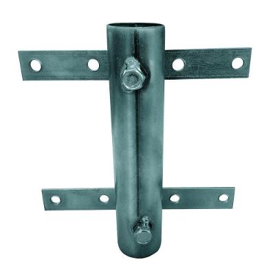 Suporte Antena 302-b Parede De Pregar Tubo 1 Polegada Prata Cromo