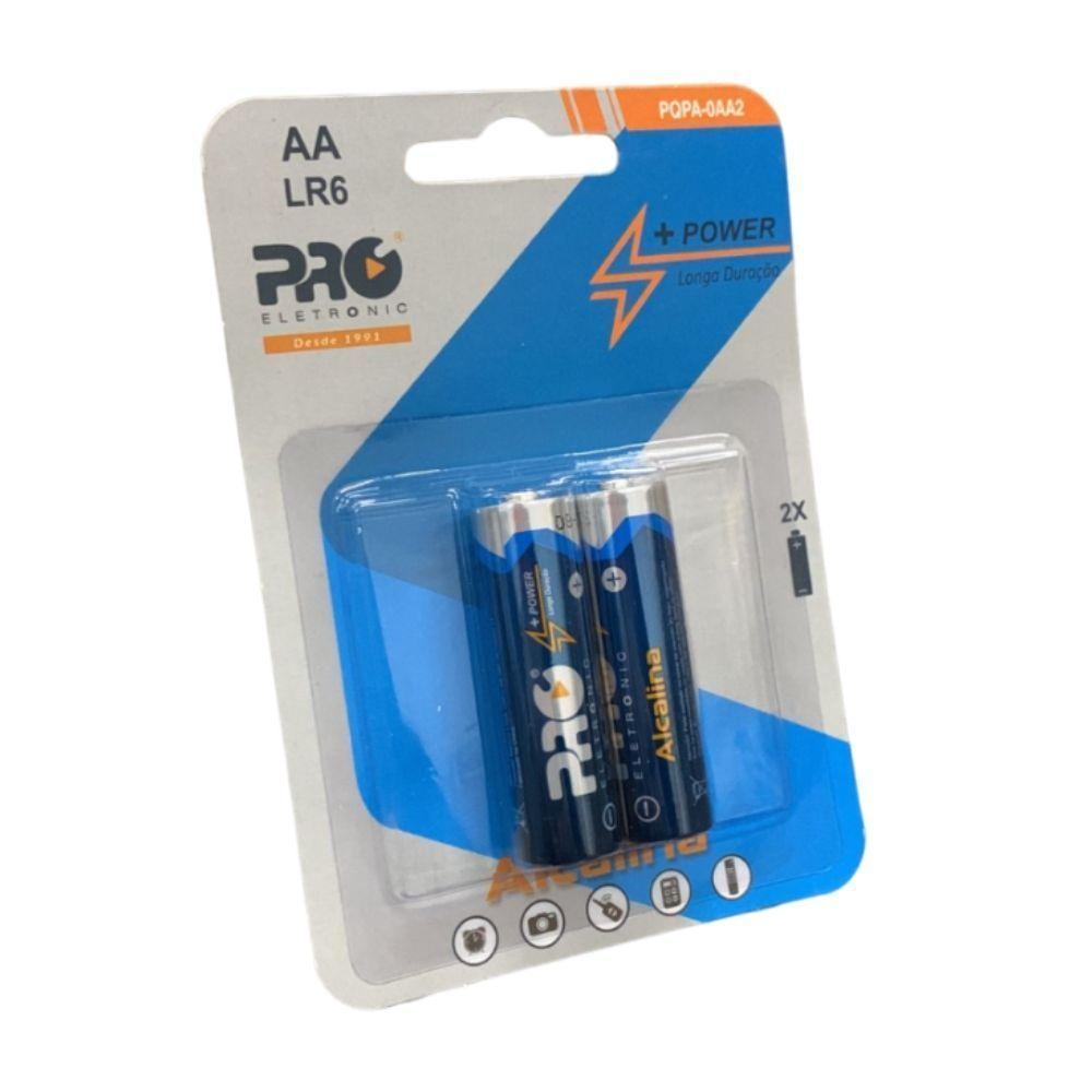 Pilha Alcalina Aa Proeletronic Pqpa-0aa2 (lr6) Com 2 Unidades - 1