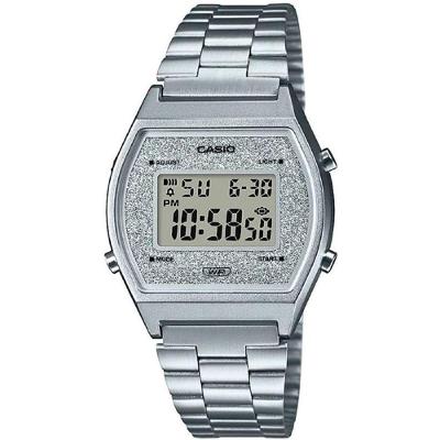 Relógio Casio Vintage Glitter B640wdg-7df Prata Feminino