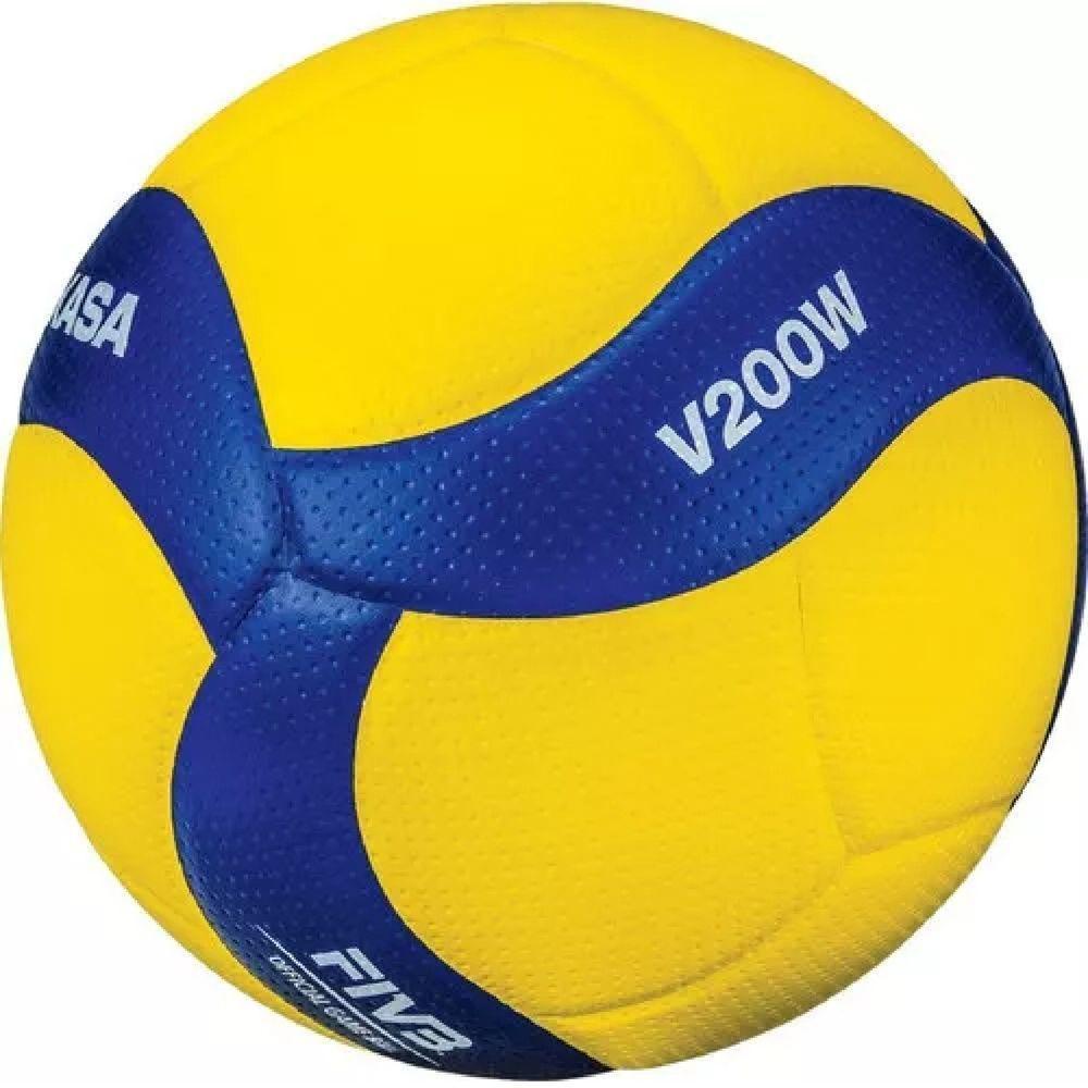 Bola De Vôlei Mikasa V200w Amarelo E Azul - 1