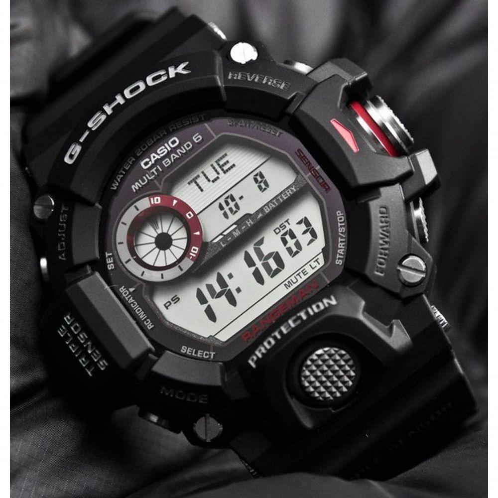 Relógio Casio G-shock Rangeman Gw-9400-1dr Sensor Triplo - 4