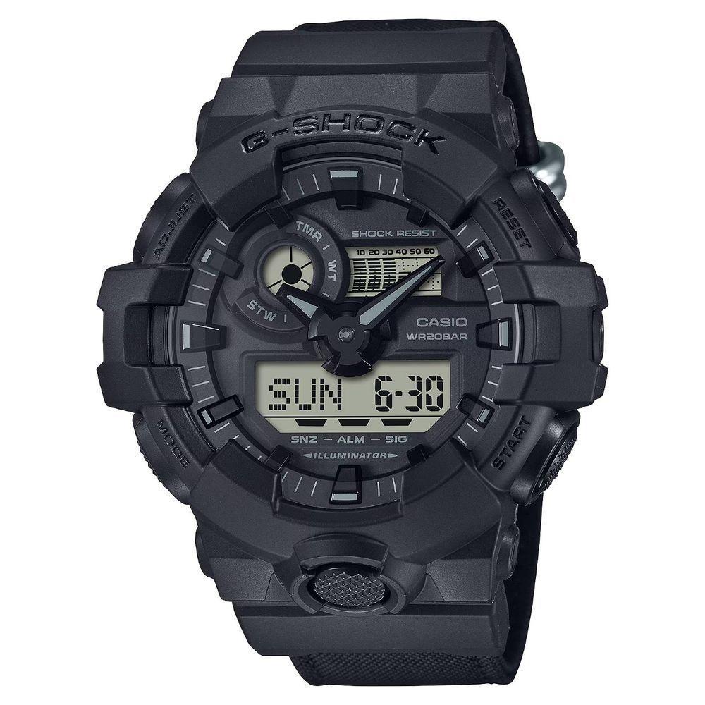 Relógio Casio G-shock Ga-700bce-1adr Pulseira Em Cordura - 1