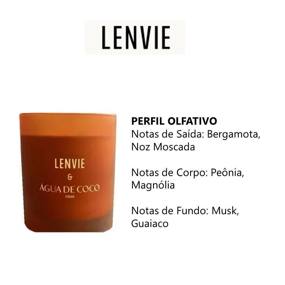 Vela Perfumada Terra Do Sol Lenvie + água De Coco 210g - 6