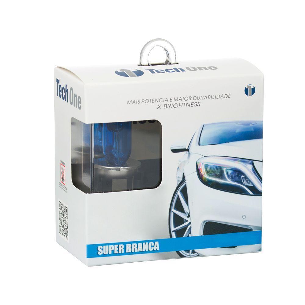 Lampada Super Branca Techone H9 55w 8500k Com Inmetro - 1