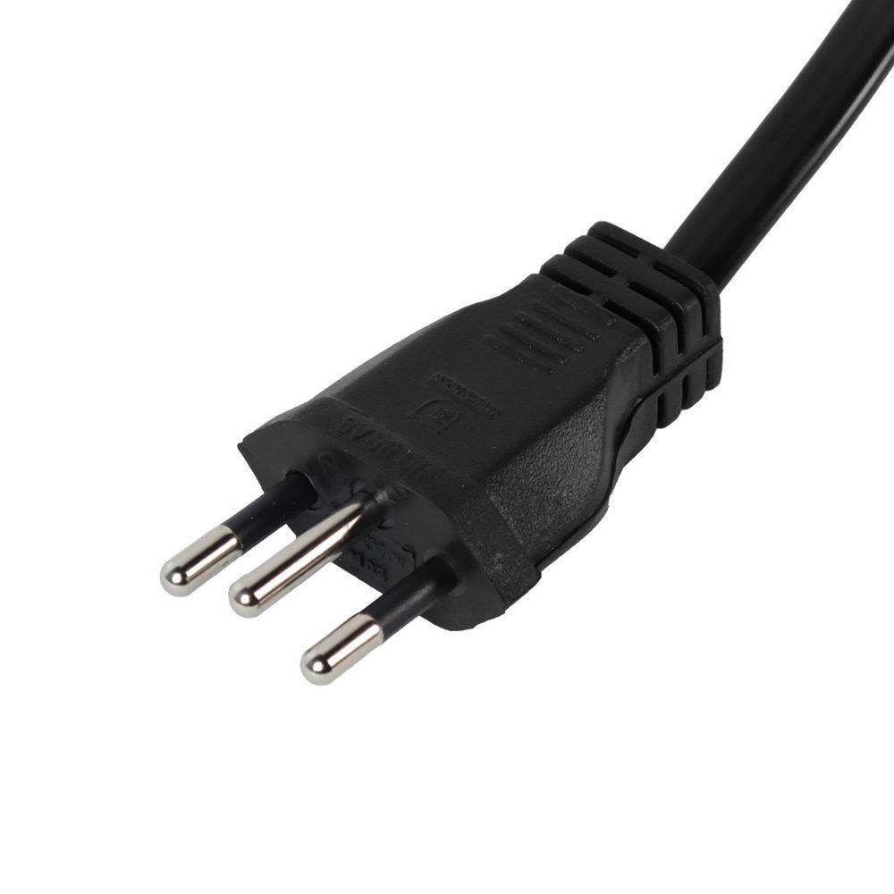 Extensão Elétrica 3 Tomadas Pp Plano 3x0,75 5m Preta - 3