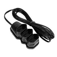 Extensão Elétrica 3 Tomadas Pl 2x0,75 3m Preta - 5