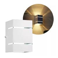 Luminária Arandela Candelabro Branca Frizzo 2 Focos 2 Frisos Interna Externa Parede Decoração 1xg9 - 2