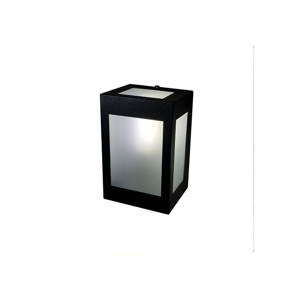 Luminária Arandela Preta Externa E Interna 5 Vidros 1xe27 Decoração Design Moderno Industrial - 3