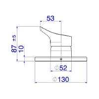 Acabamento Monocomando Para Chuveiro Deca Gama 4993.c13.chu Cromado Cromado 4993.c13.chu - 3