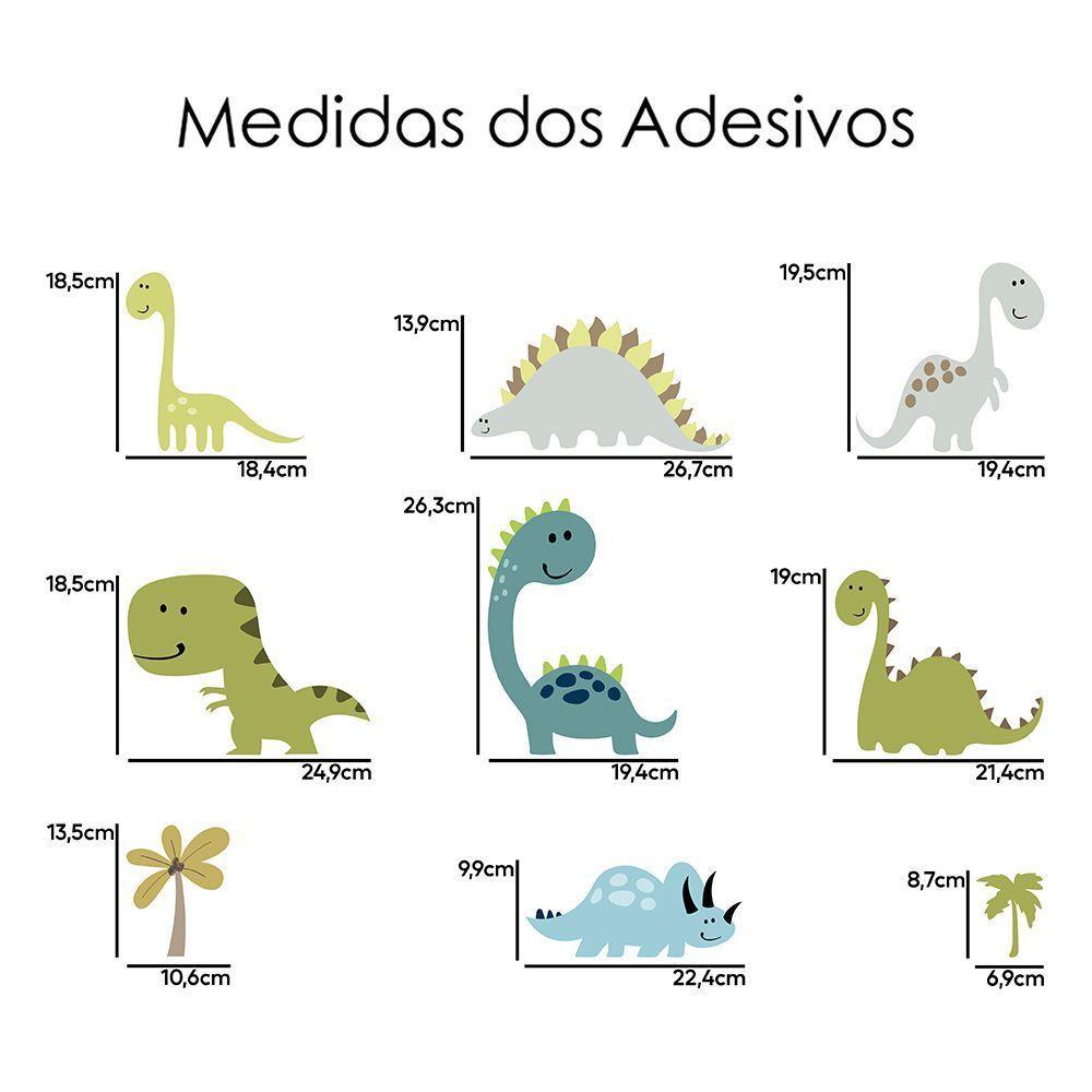 Adesivo De Parede Infantil Dino Jurássico Dinossauro - 3